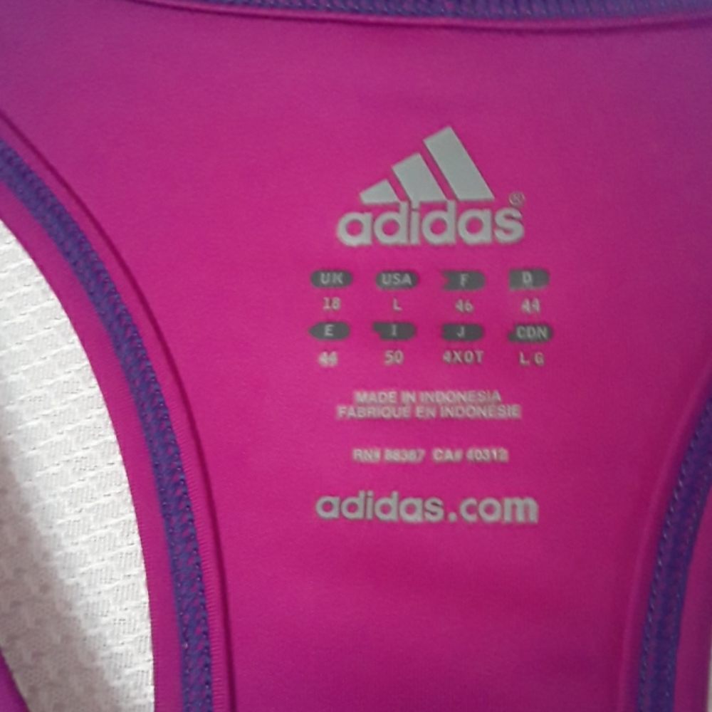 Adidas Purple Raspberry Color Tank Top - Picture 3 of 7